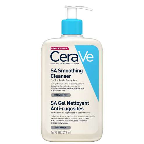 CERAVE SA Smoothing Cleanser - Смягчающий очищающий гель для лица, 473 мл